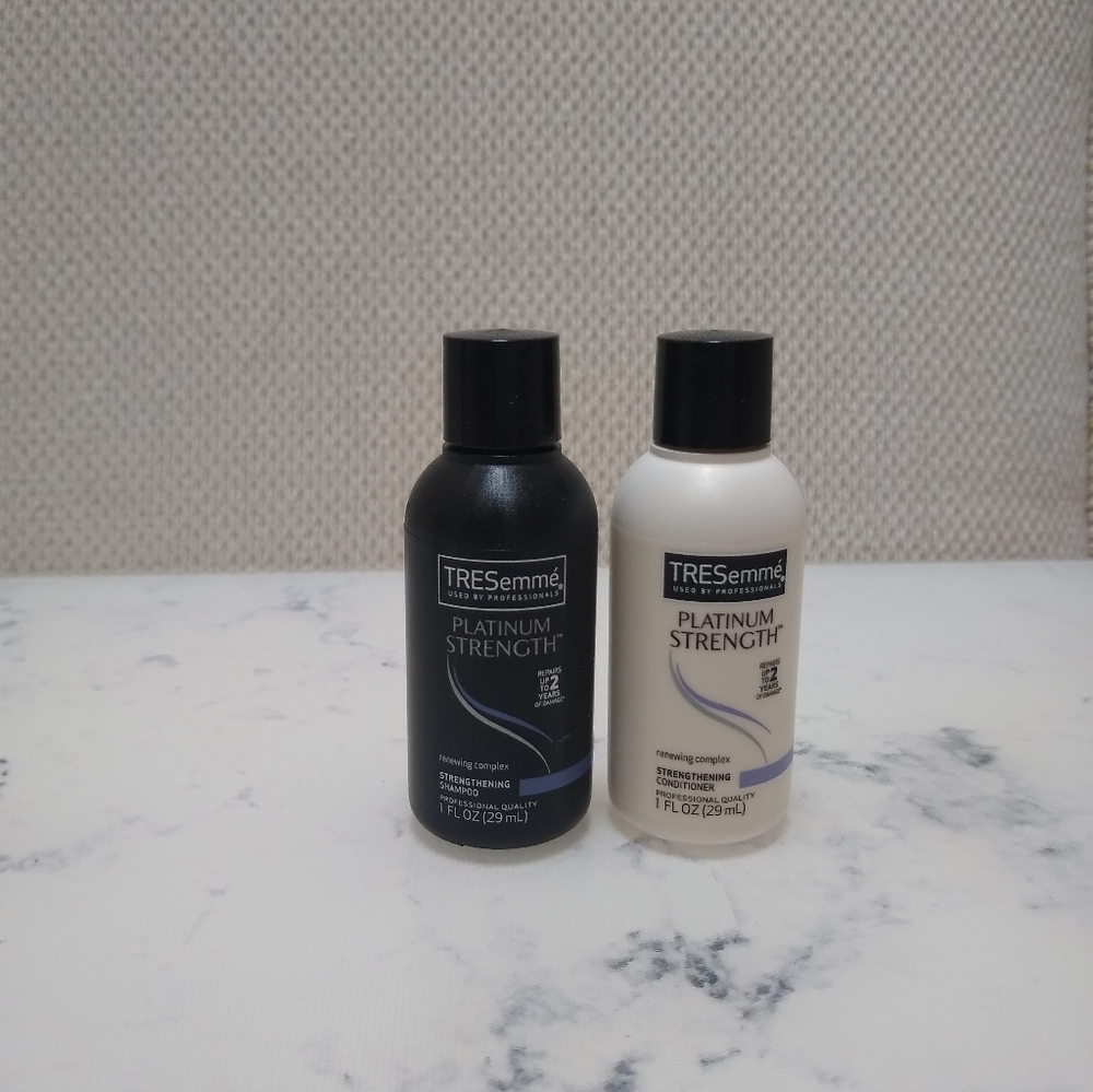 TRESemme Platinum Strength Shampoo And Conditioner 1 Oz Mini Travel Size New